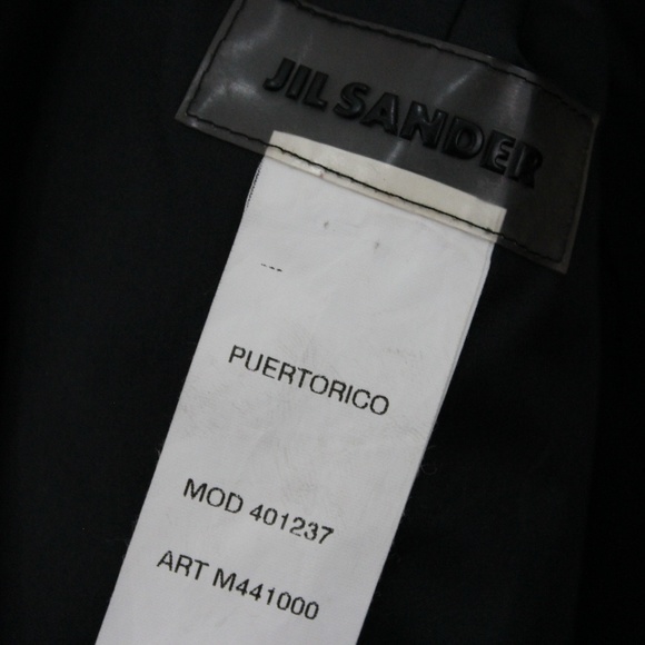 VTG Jil Sander Rare Piece Riri  Black Jacket J242 - Picture 7 of 7